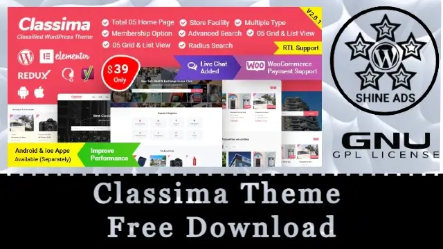 Classima Theme Free Download v2.14.1