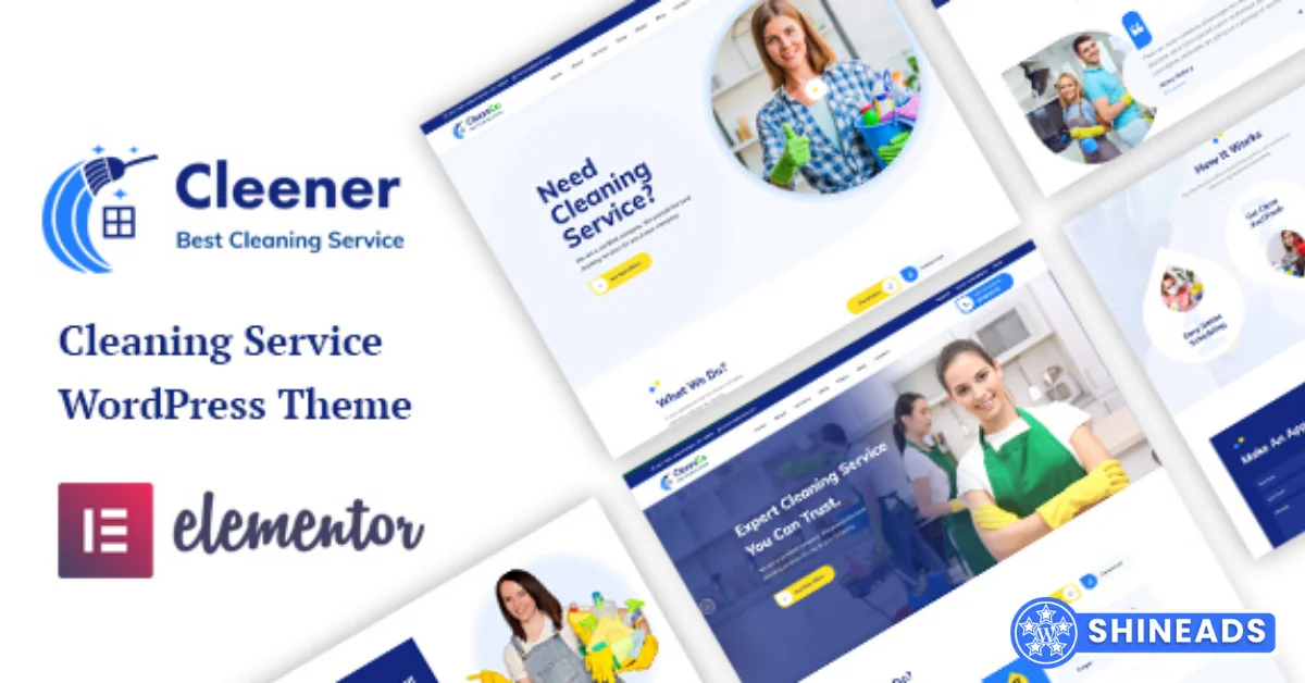Cleener – Cleaning Services WordPress Theme Free Download v1.0.7