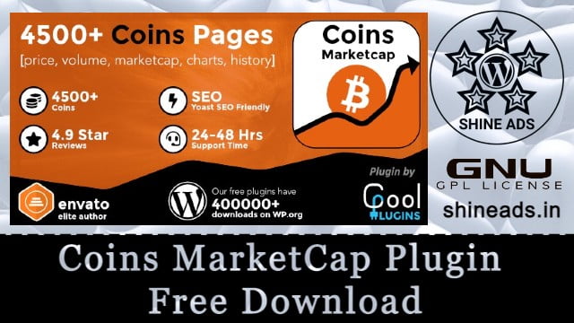 Coins MarketCap Plugin Free Download v5.8.0