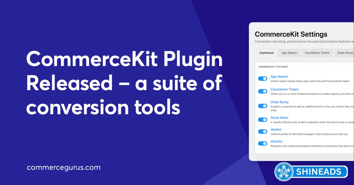 CommerceGurus CommerceKit Free Download v2.5.1