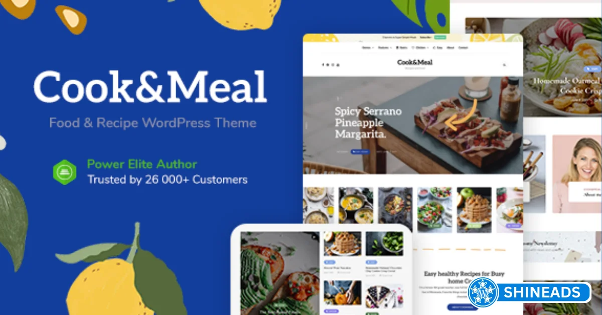 Cook&Meal Theme – Food Blog & Recipe WordPress Theme Free Download v1.2.4