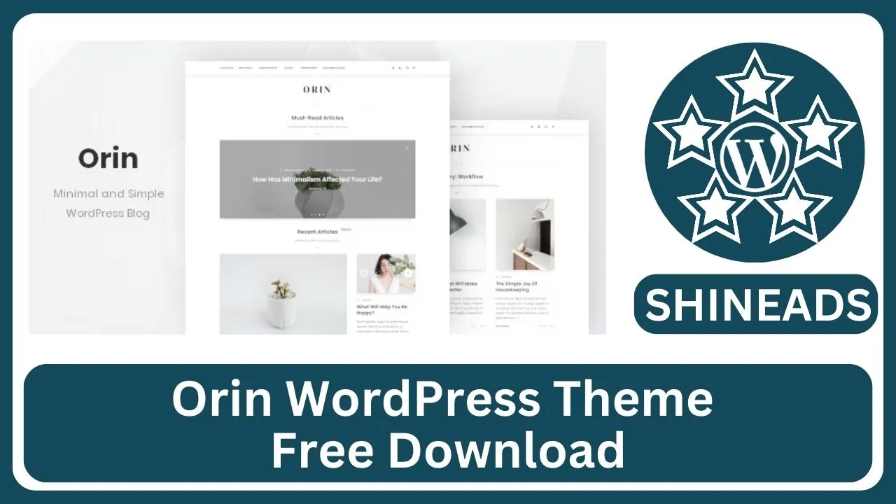 Orin WordPress Theme Free Download v1.1.2