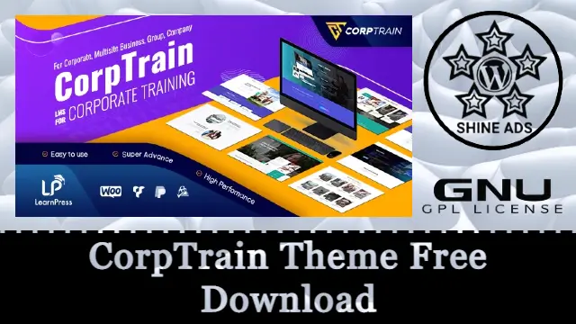CorpTrain Theme Free Download v3.6.9
