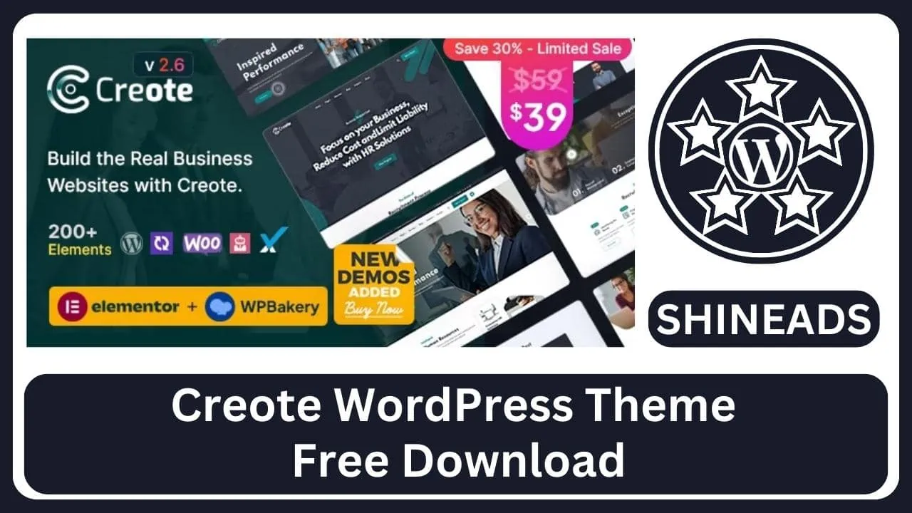 Creote WordPress Theme Free Download v3.0.0