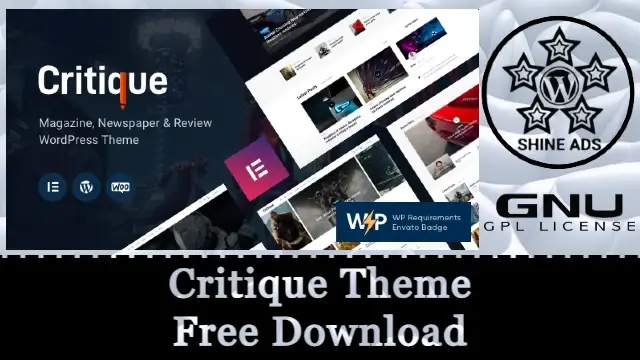Critique Theme Free Download v1.21.0