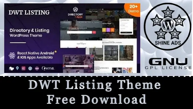 DWT Listing Theme Free Download v3.3.11