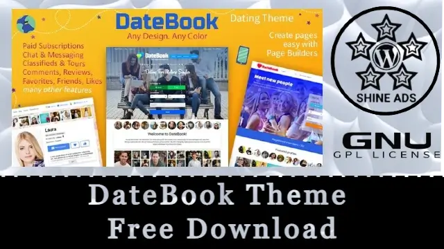 DateBook Theme Free Download v5.0.5