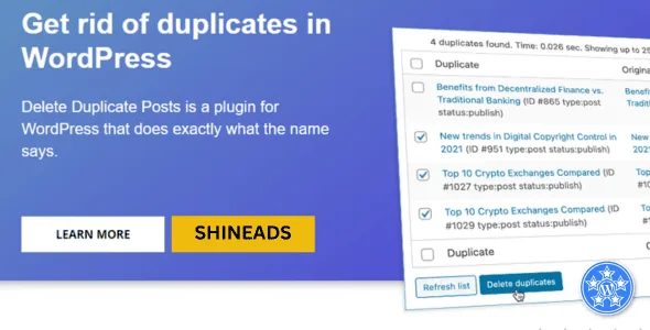 Delete Duplicate Posts Pro Plugin Free Download 4.9.7