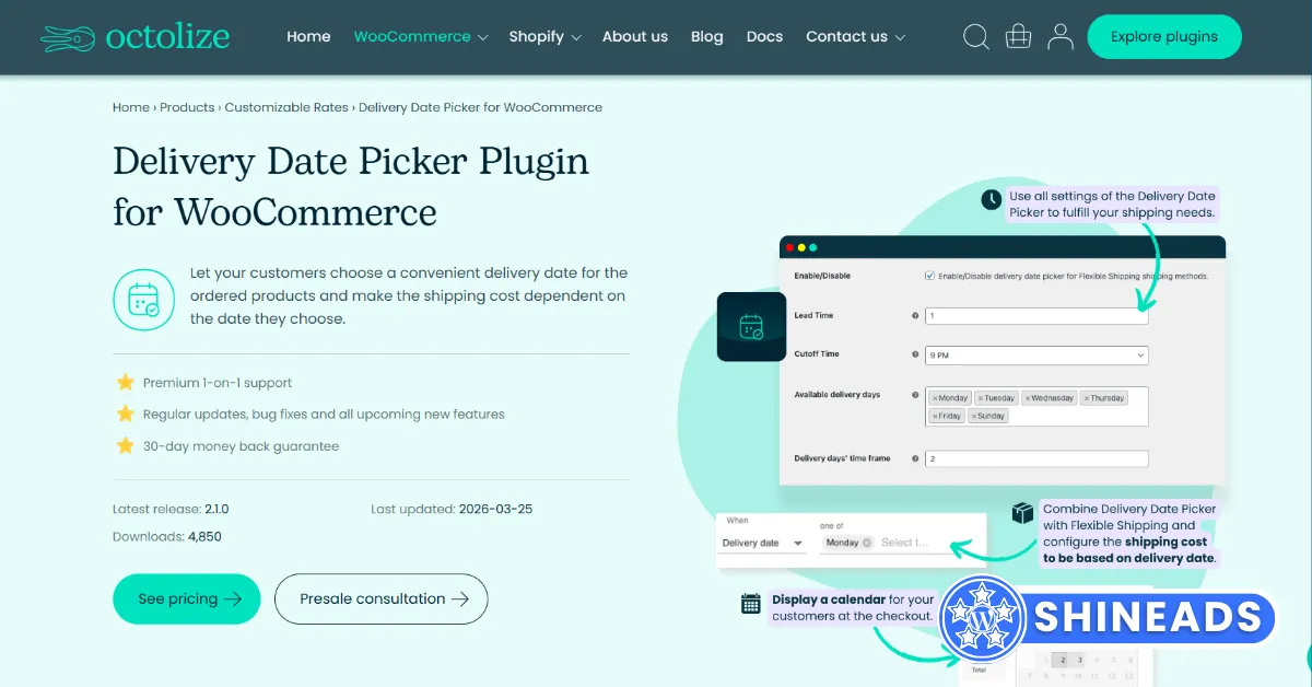Delivery Date Picker Free Download v2.1.2