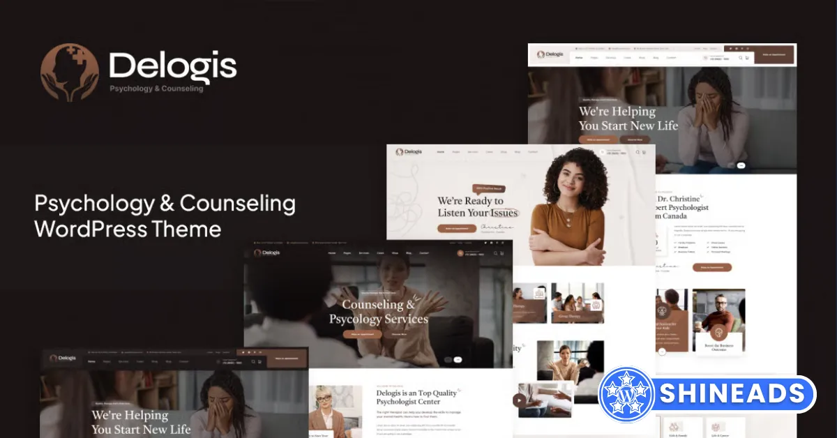 Delogis – Psychology & Counseling WordPress Theme Free Download v1.0.0