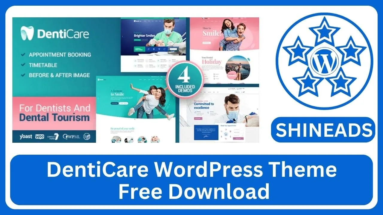 DentiCare WordPress Theme Free Download v1.4.0