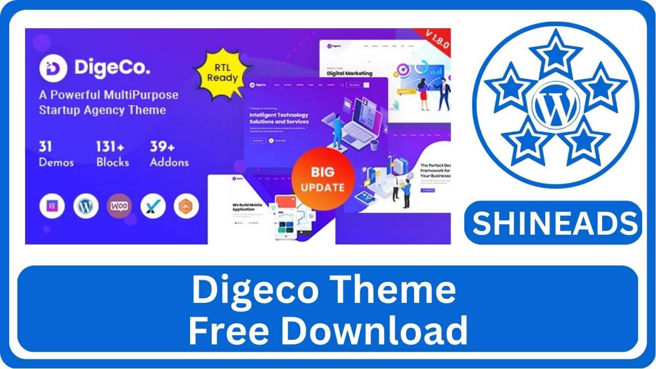 Digeco Theme Free Download v2.2.1
