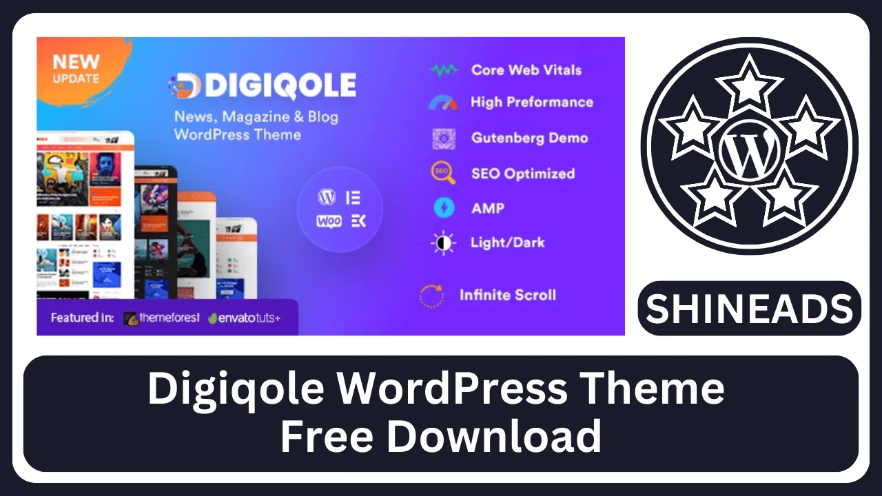 Digiqole WordPress Theme Free Download v2.2.8
