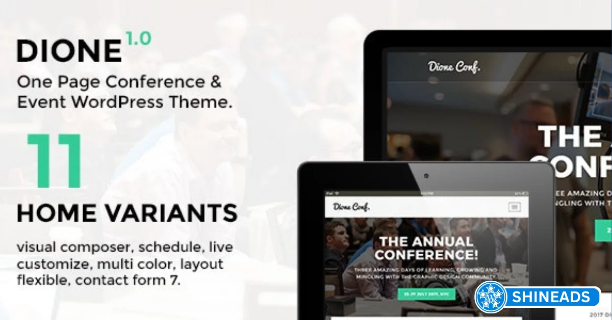 Dione Theme – Conference & Event WordPress Theme Free Download v1.3.0