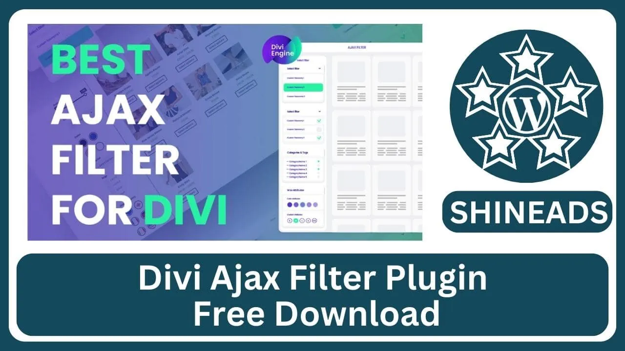 Divi Ajax Filter Plugin Free Download v4.1.10