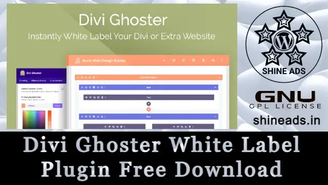 Divi Ghoster White Label Plugin Free Download v5.0.57
