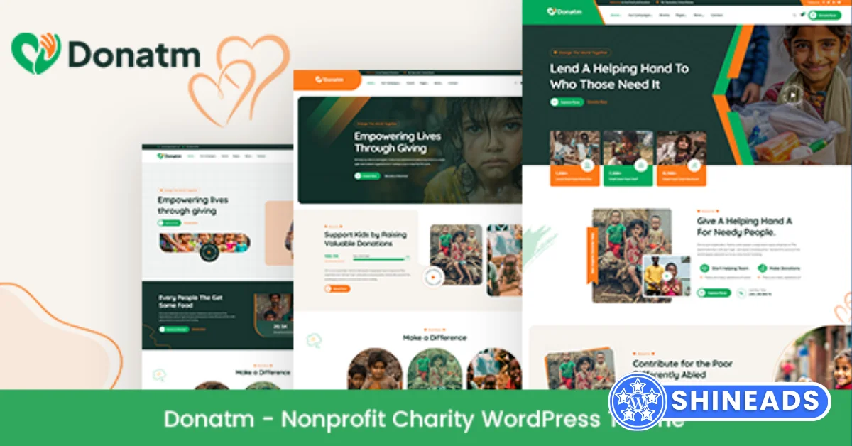 Donatm Theme – Nonprofit Charity WordPress Theme Free Download v1.0.3