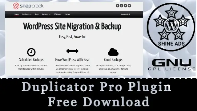 Duplicator Pro Plugin Free Download v4.5.26.3