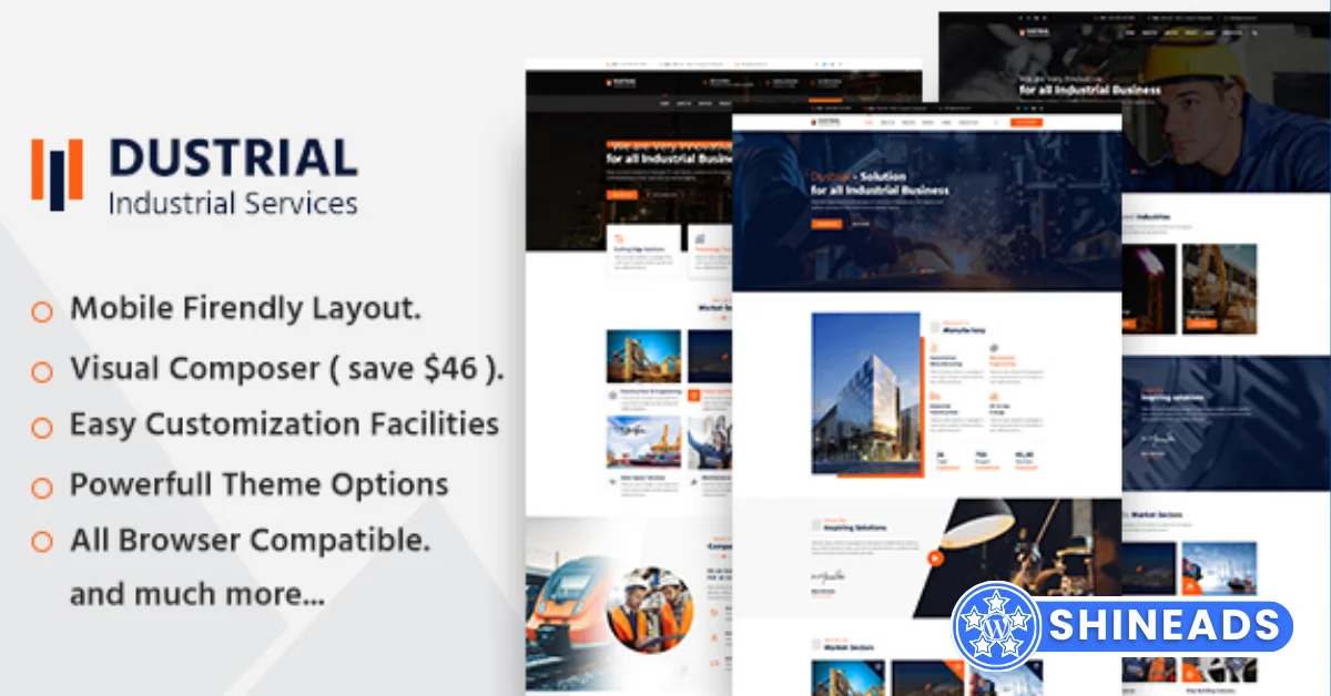 Dustrial Theme – Factory & Industrial WordPress Theme Free Download v5.0.2