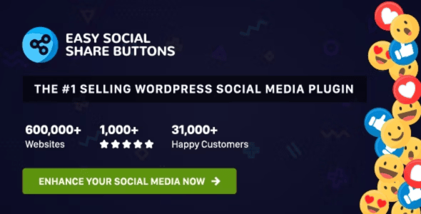 Easy Social Share Button Plugin Free Download v11.4