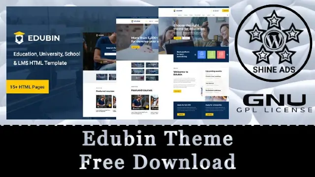 Edubin Theme Free Download v9.5.16