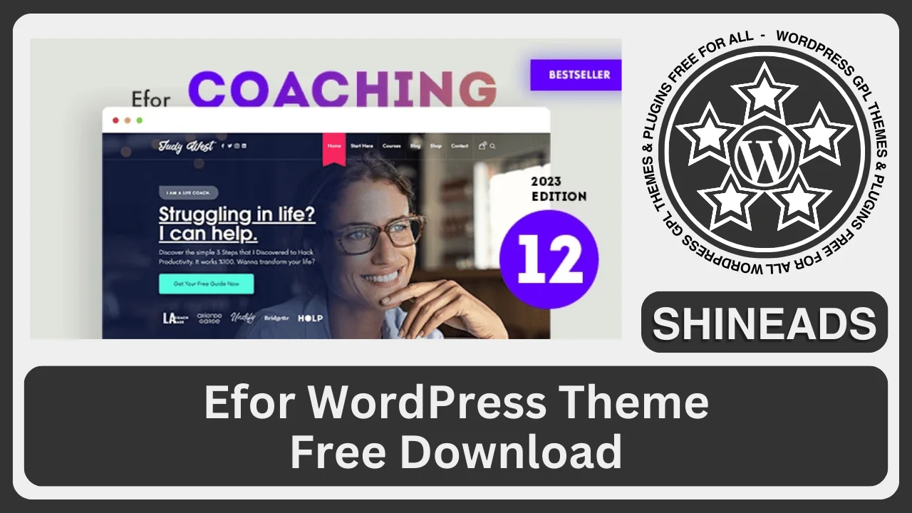 Efor WordPress Theme Free Download 13.2.0