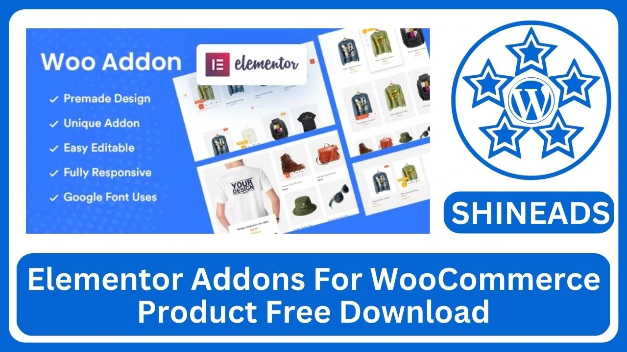Elementor Addons For WooCommerce Product Free Download v1.0.1
