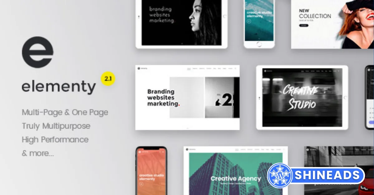Elementy Theme – Multipurpose One & Multi Page WordPress Theme Free Download v1.24