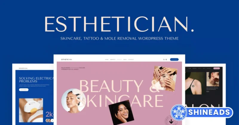 Esthetician – Skincare, Tattoo & Mole Removal WordPress Theme Free Download 1.5.0