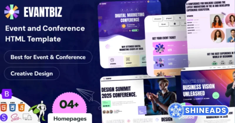 Evantbiz – Conference & Events WordPress Theme Free Download 1.0.0