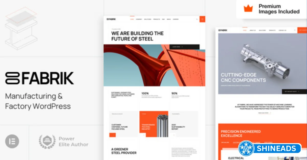 Fabrik Theme – Manufacturing & Factory WordPress Free Download v26.0