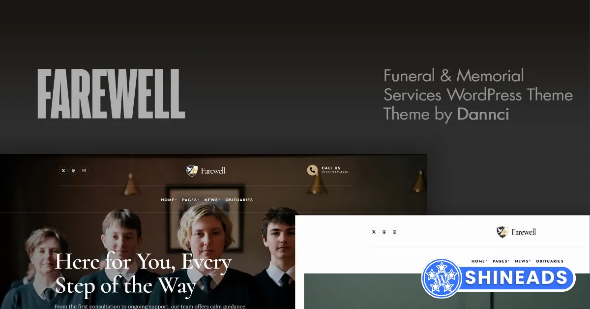 Farewell – Funeral & Memorial Services WordPress Theme Free Download v1.0.0