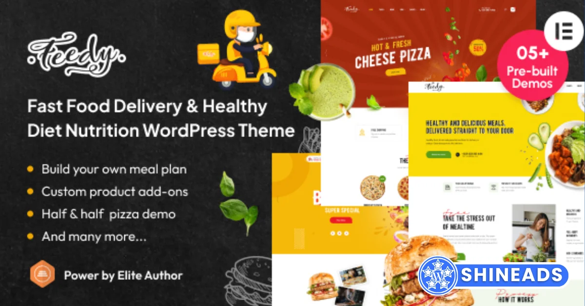 Feedy – Healthy Fast Food Delivery & Diet Nutrition WordPress Theme  Free Download v2.0.9