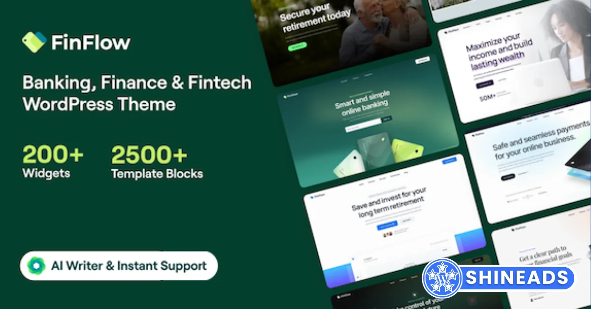 FinFlow Theme – Banking, Finance & Fintech WordPress Theme Free Download v3.3.3