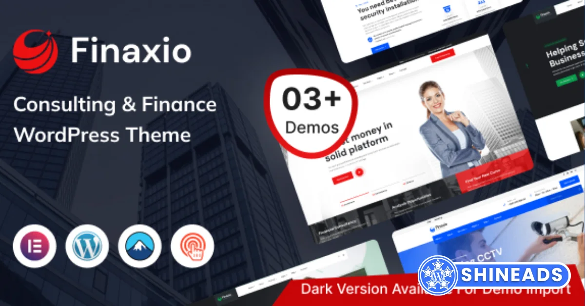 Finaxio – Consulting & Finance WordPress Theme  Free Download v2.0.1