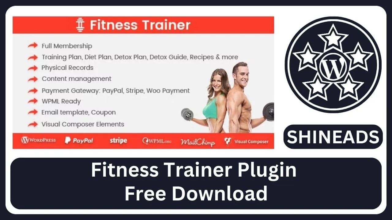 Fitness Trainer Plugin Free Download v1.6.7
