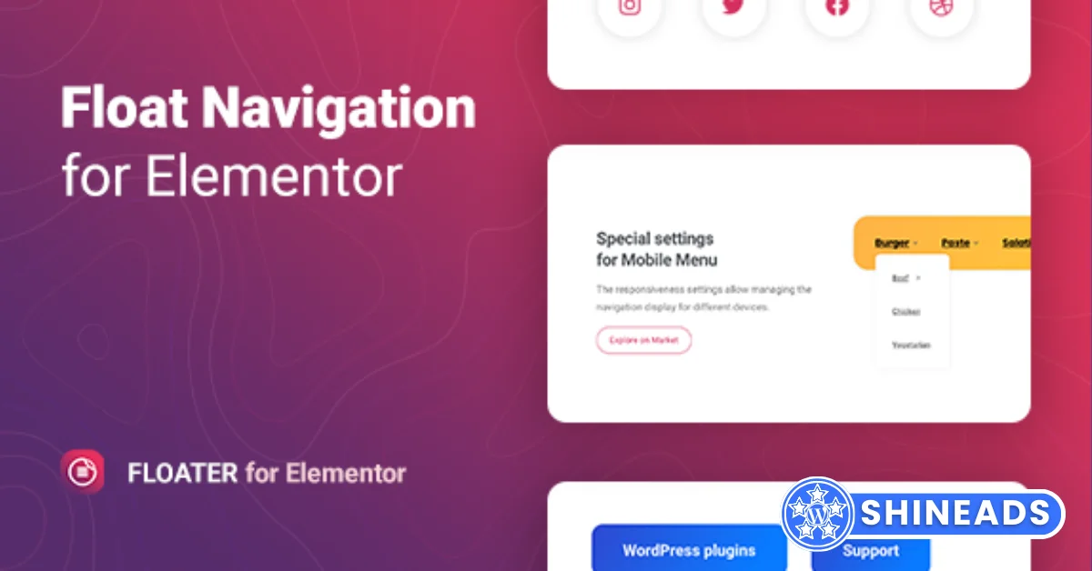Floater – Sticky Navigation Menu for Elementor  Free Download v1.0.9