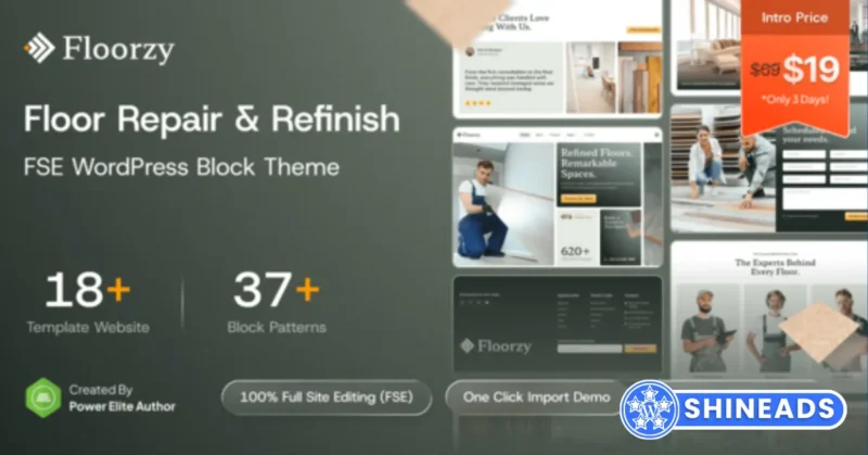 Floorzy – Floor Repair & Refinish FSE WordPress Block Theme Free Download 1.0.0
