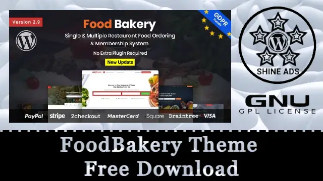 FoodBakery Theme Free Download v4.8