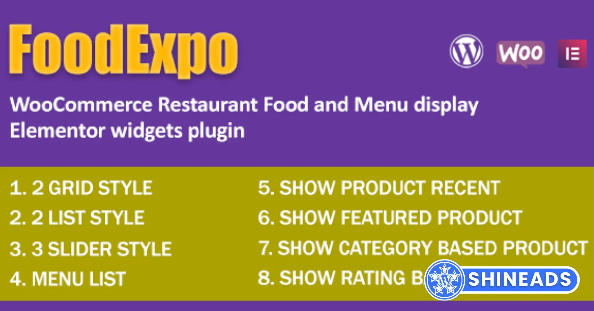 FoodExpo Plugin – WooCommerce Restaurant Food Menu display Elementor widgets plugin Free Download v1.0.2