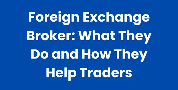 Foreign Exchange Broker What They Do and How They Help Traders