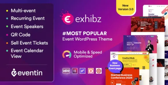 Exhibz Theme   Free Download v3.0.9