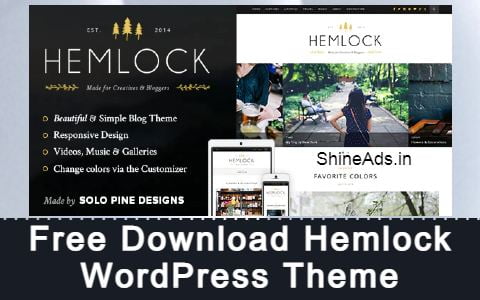 Hemlock WordPress Theme Free Download v1.8.3