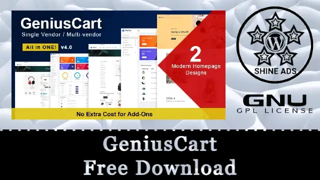 GeniusCart Free Download v4.0