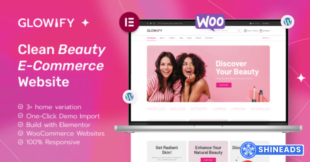 Glowify – Beauty and Cosmetics Shop WordPress Theme Free Download v1.1
