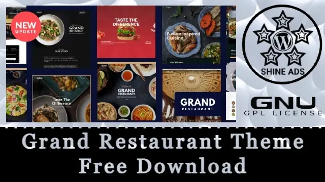 Grand Restaurant Theme Free Download v7.0.9