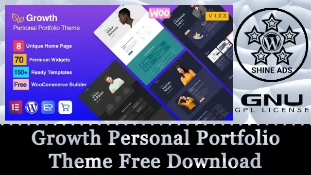 Growth Personal Portfolio Theme Free Download v5.0.0