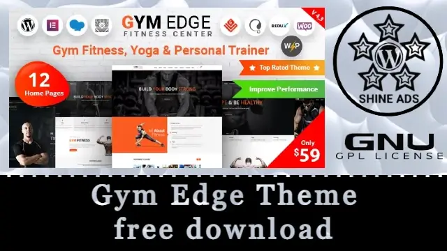 Gym Edge Theme Free Download v4.3.7