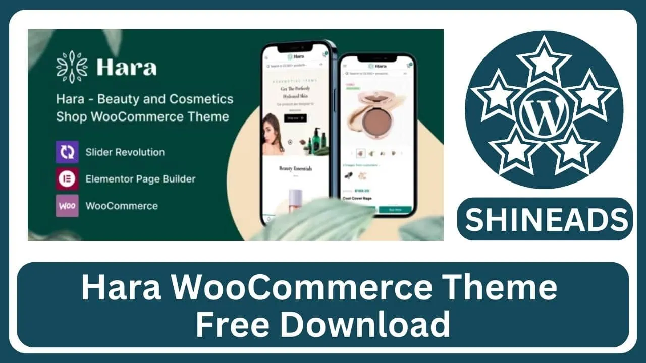 Hara WooCommerce Theme Free Download v1.2.20