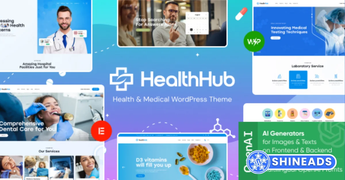 HealthHub Theme – Health & Medical WordPress Theme Free Download v1.8.0